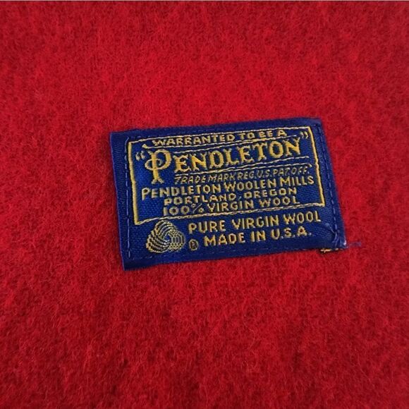 Pendleton Blanket Conquistadores Del Cielo Secret Society Red Wool - Picture 4 of 16